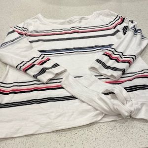 Talbots 3/4 Sleeve Striped Yer